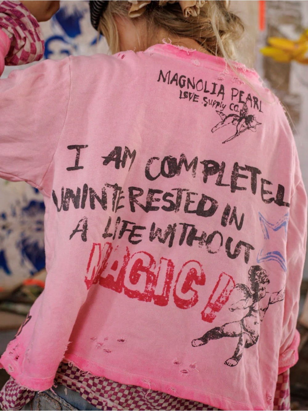 Magnolia Pearl Child Of The Cosmos Hermosa Sweatshirt - Picture 2 of 3